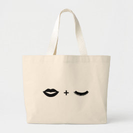Tote Grande Lábios + Gráfico do bolsa dos chicotes