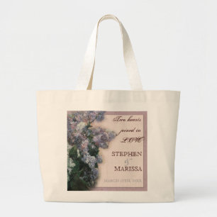 Tote Grande Lilacs impressionista - o bolsa enorme nupcial da