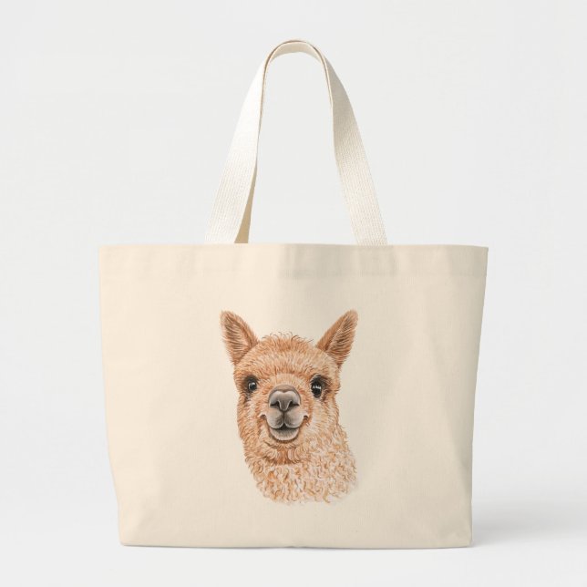Tote Grande Llama Jumbo Bolsa (Frente)