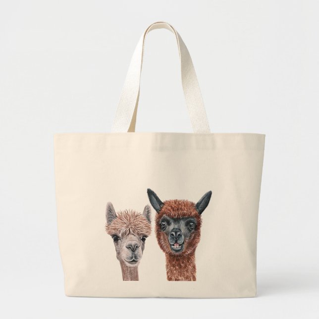 Tote Grande Llama Jumbo Bolsa (Frente)
