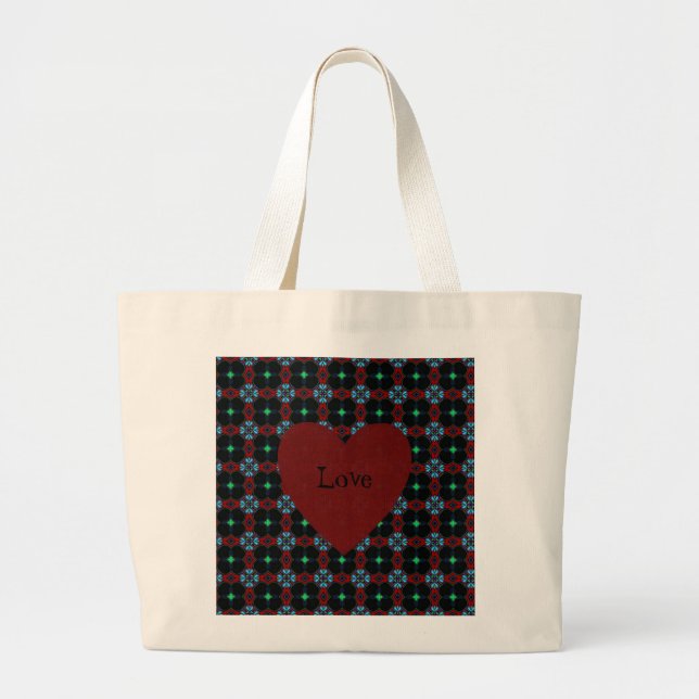 Tote Grande Love Pattern Jumbo Bolsa (Frente)