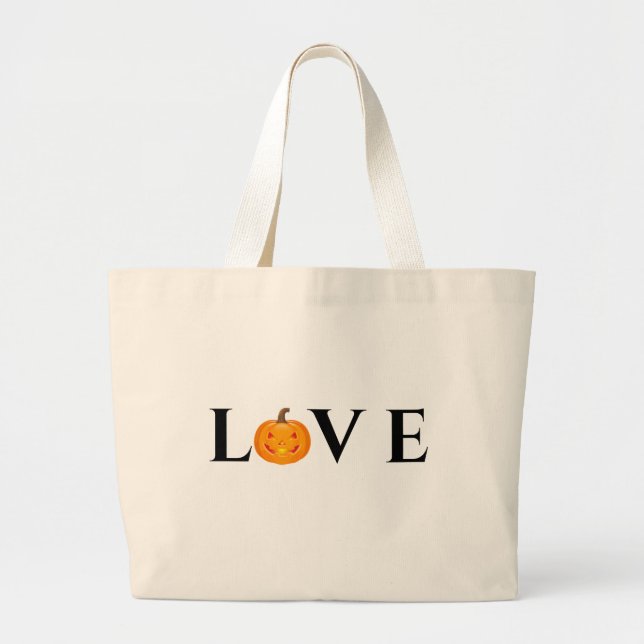 Tote Grande Love Pumpkin Bolsa (Frente)