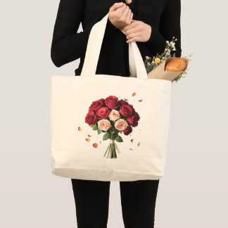 Tote Grande Luxury Rose Bouquet Carryall Bolsa