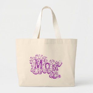 Tote Grande "Mãe" roxo / bolsa leve