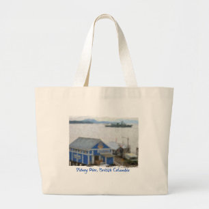 Tote Grande Mercado de peixes, Sidney, BC a bolsa de praia