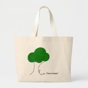 Tote Grande Mim árvores de amor! o bolsa