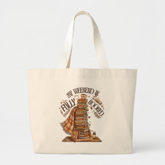 Tote Grande Minha Bolsa de Amante de Livros Engraçada Está Com