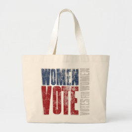 Tote Grande Mulheres votam Bolsa / Azul Vermelho