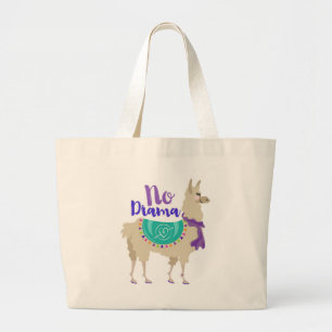 Tote Grande Nenhum bolsa do lama do drama