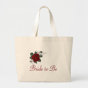 Tote Grande Noiva da rosa vermelha do KRW para wedding o bolsa