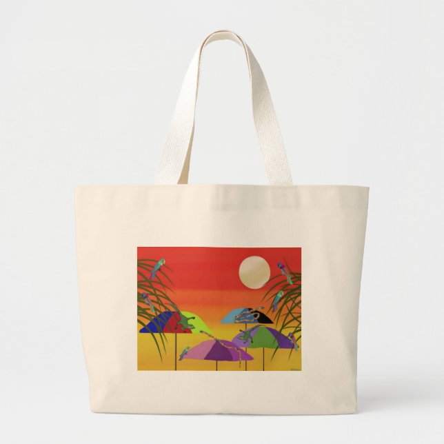 Tote Grande O bolsa animal dos oásis (Frente)