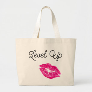 Tote Grande O bolsa ascendente do beijo do nível