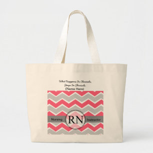 Tote Grande O bolsa customizável clínico da enfermeira de