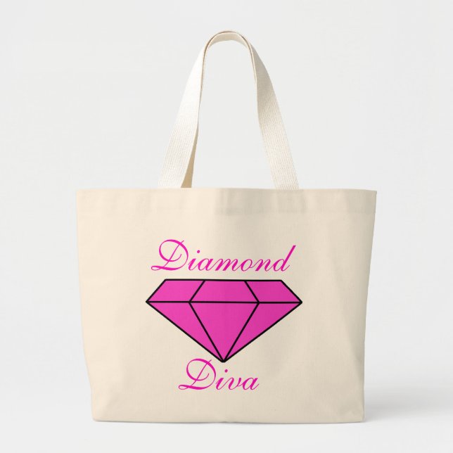 Tote Grande O bolsa da diva do diamante (Frente)