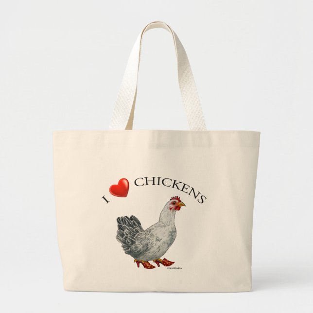Tote Grande O bolsa da galinha (Frente)