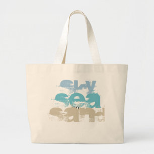 Tote Grande O bolsa da praia da areia do mar do céu