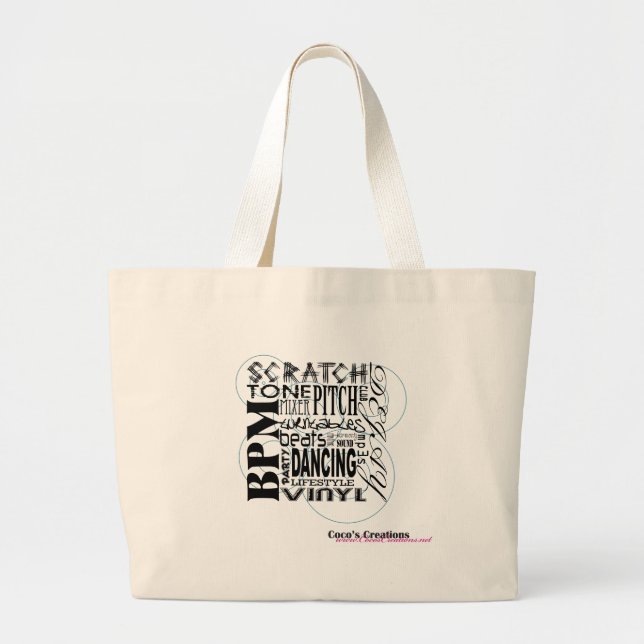TOTE GRANDE O BOLSA DA VIDA DO DJ (Frente)