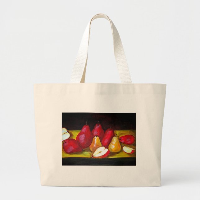 Tote Grande "O bolsa das peras vermelhas" (Frente)