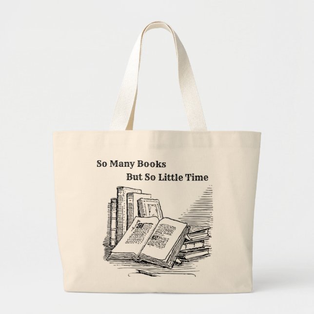 Tote Grande O bolsa de tão muitos livros (Frente)