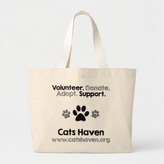 Tote Grande O bolsa de Volunteer.Adopt.Donate.Support