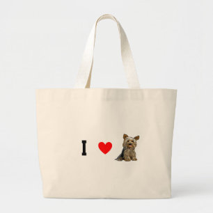 Tote Grande O bolsa de Yorkies do amor