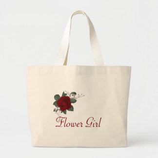 Tote Grande O bolsa do casamento do florista da rosa vermelha