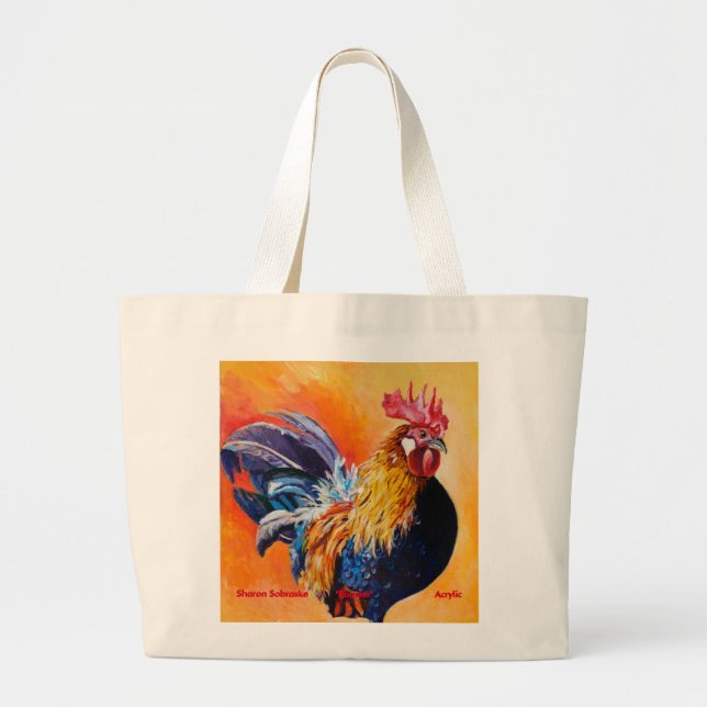 Tote Grande O bolsa do galo (Frente)