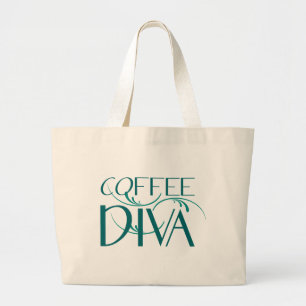 Tote Grande O bolsa do jumbo da diva do café