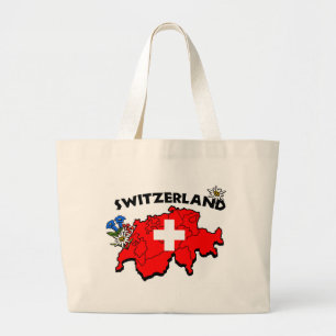 Tote Grande O bolsa do mapa de Switz