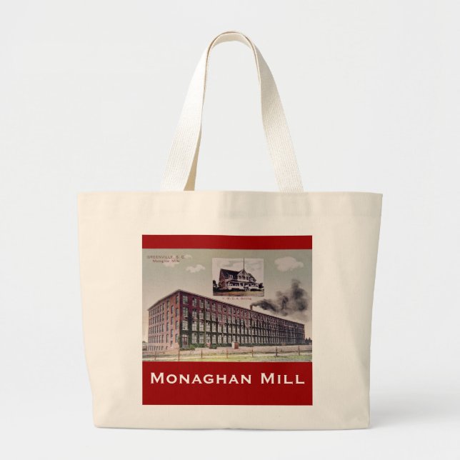 Tote Grande O bolsa do moinho de Monaghan (Frente)
