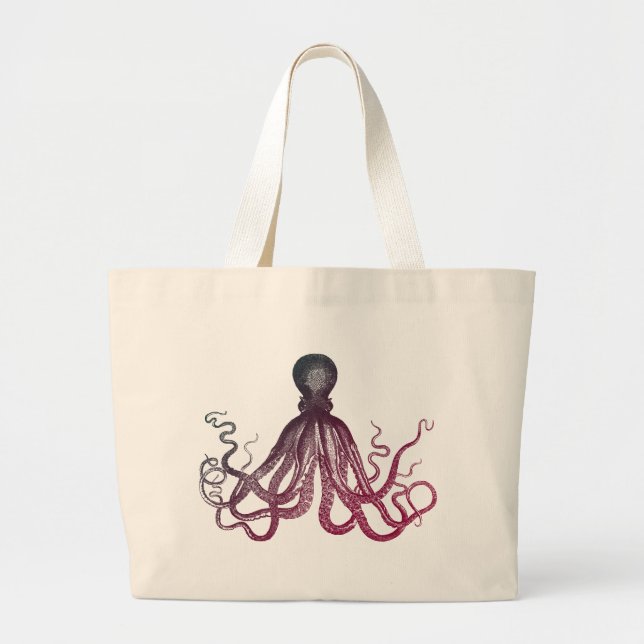Tote Grande O bolsa do polvo (Frente)