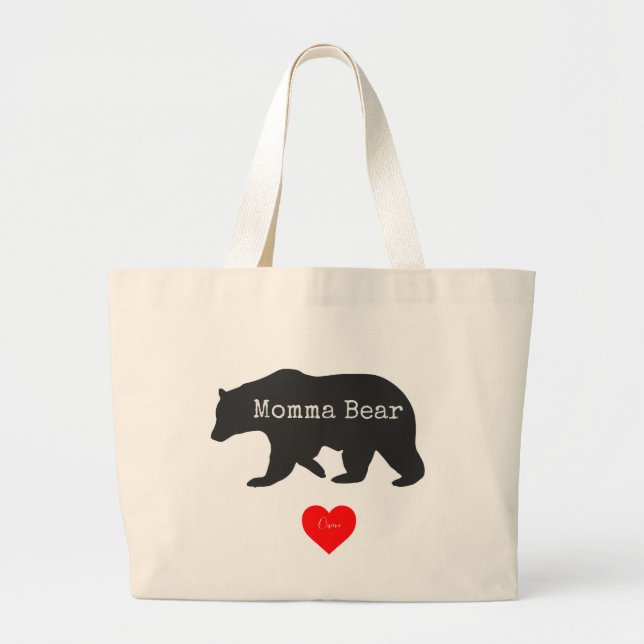 Tote Grande O bolsa do urso de Momma (Frente)
