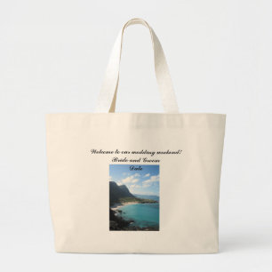 Tote Grande O bolsa dos noivos do casamento