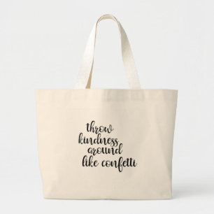 Tote Grande O bolsa enorme com mensagem inspirada