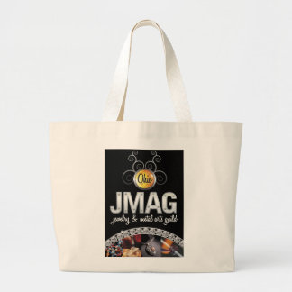 Tote Grande O bolsa enorme com o logotipo preto de OJMAG