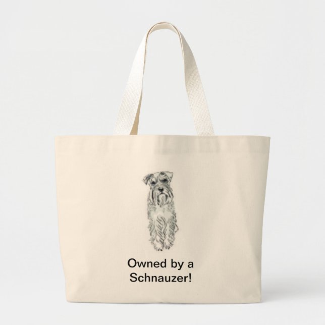 Tote Grande O bolsa enorme do Schnauzer (Frente)