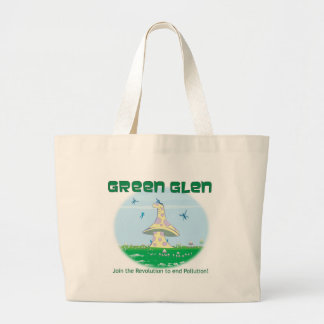 Tote Grande O bolsa orgânico de Faire do vale verde