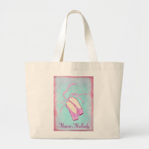 Tote Grande O bolsa personalizado bonito dos calçados de bal