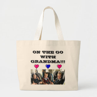 Tote Grande O bolsa personalizado da foto