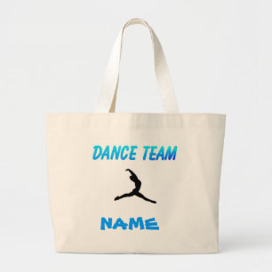 Tote Grande O bolsa personalizado equipe da dança