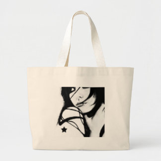 Tote Grande O bolsa preto e branco