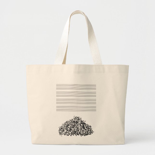 Tote Grande O conceito do silêncio desmoronou o bolsa das (Frente)