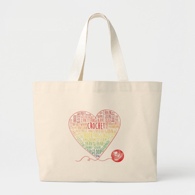 Tote Grande O Crochet exprime o bolsa (grande) (Frente)