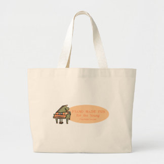 Tote Grande O piano fez a bolsa de canvas do divertimento