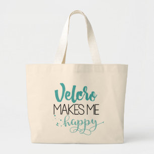 Tote Grande O Velcro faz-me o bolsa feliz