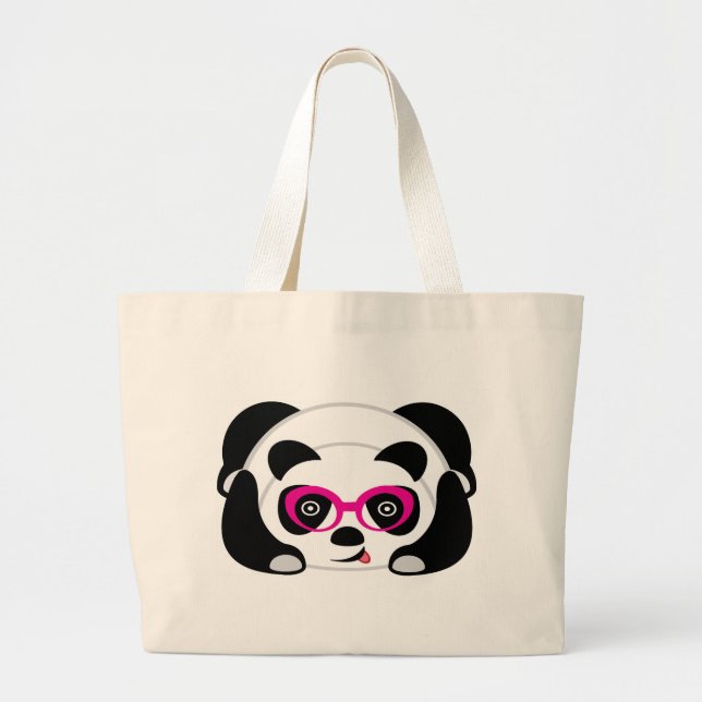 Tote Grande Panda bonito do bolsa enorme do saco (Frente)