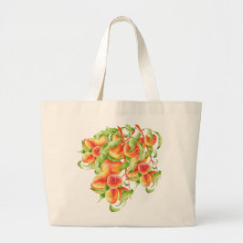Tote Grande 'Peach Paradise' em um Bolsa Jumbo