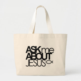 Tote Grande Pergunte-me sobre o bolsa de Jesus