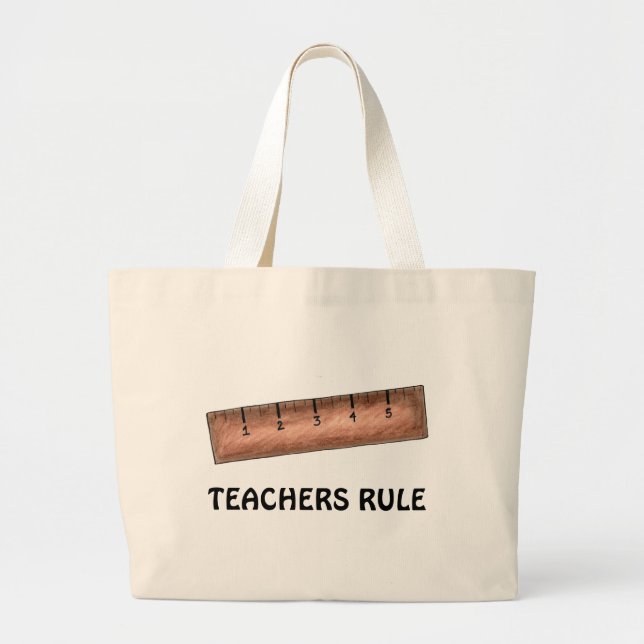Tote Grande Professores Regra Ensinando Bolsa de Professora de (Frente)