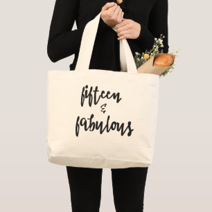 Tote Grande Quinze & bolsa fabuloso do aniversário de